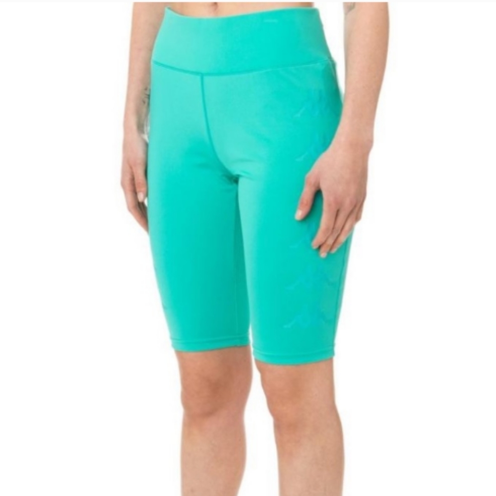 New Sample Kappa Kombat Curapi Active Bike Shorts in Auqa Teal Green
